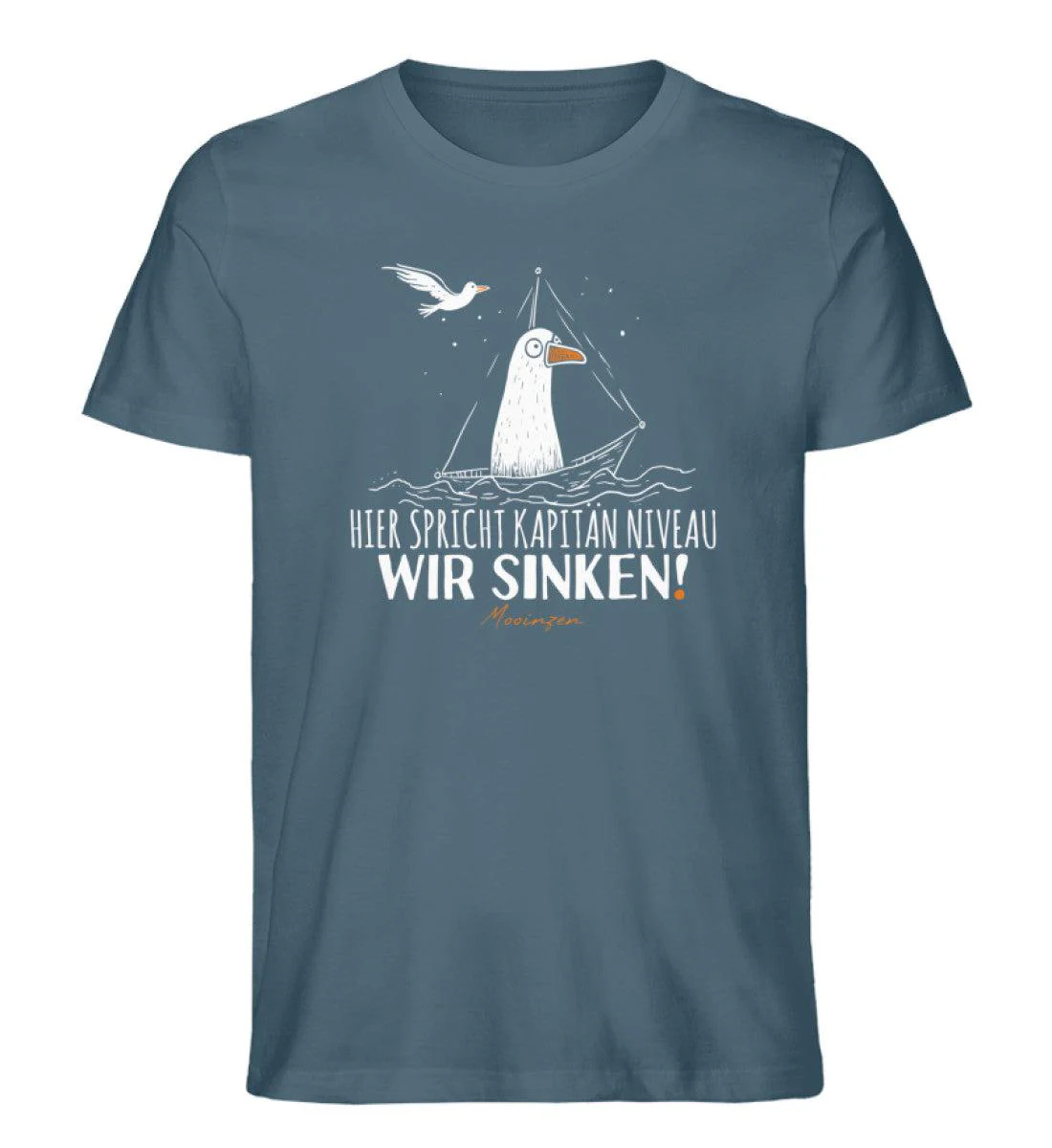 Kapitän Niveau wir sinken · Herren Premium Bio T-Shirt - Image 4