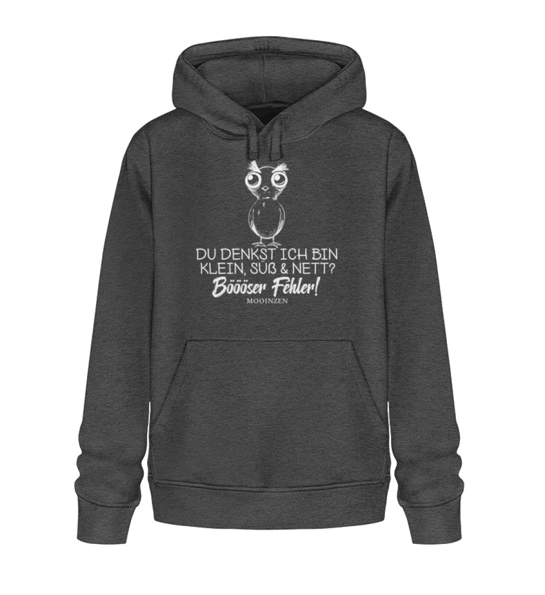Klein, süß & nett böööser fehler · Unisex Bio Hoodie - Image 3