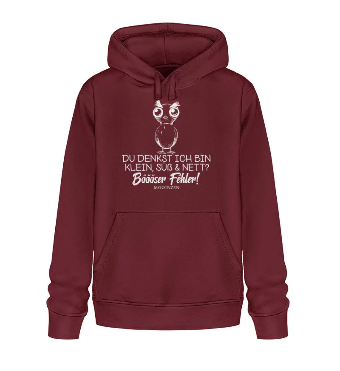 Klein, süß & nett böööser fehler · Unisex Bio Hoodie - Image 4
