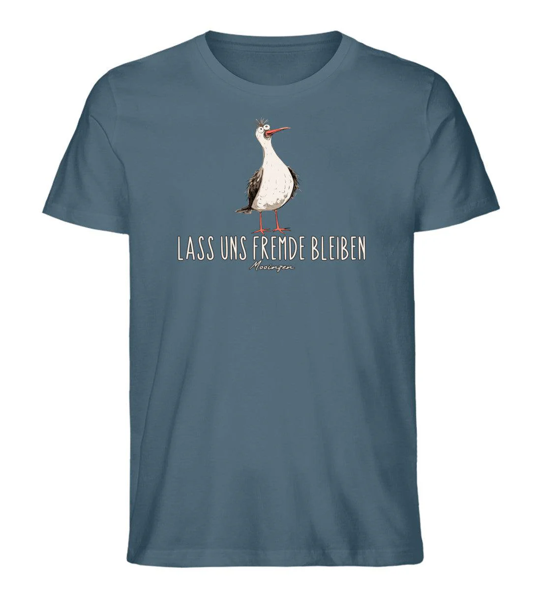 Lass uns fremde bleiben · Herren Premium Bio T-Shirt - Image 4