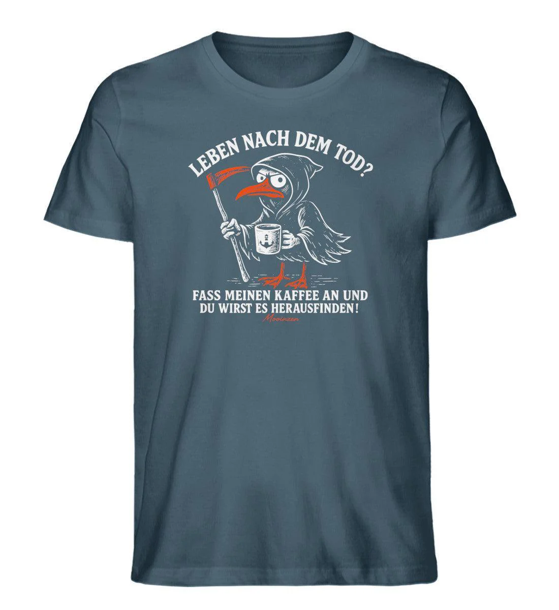 Leben nach dem Tod? Kaffee · Herren Premium Bio T-Shirt - Image 3
