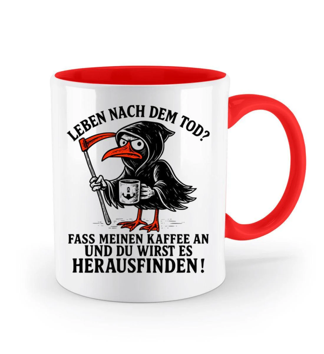 Leben nach dem Tod? Kaffee · Keramiktasse Zweifarbig - Image 10