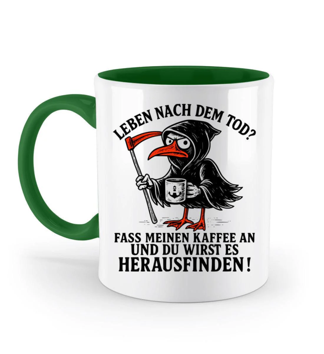 Leben nach dem Tod? Kaffee · Keramiktasse Zweifarbig - Image 3