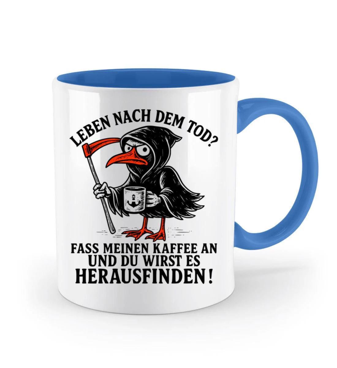 Leben nach dem Tod? Kaffee · Keramiktasse Zweifarbig - Image 6