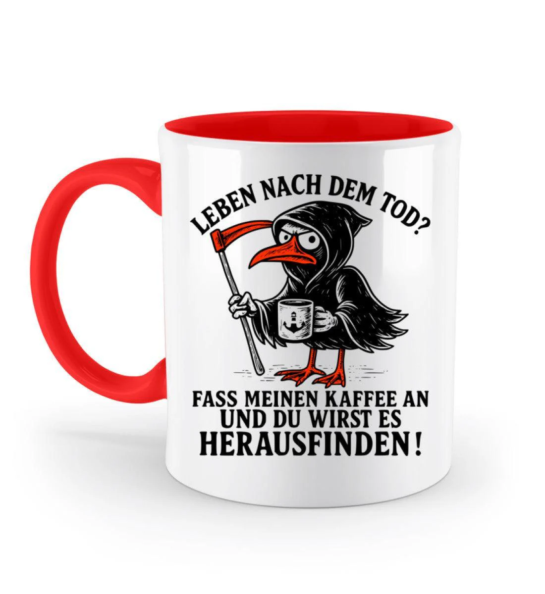 Leben nach dem Tod? Kaffee · Keramiktasse Zweifarbig - Image 9