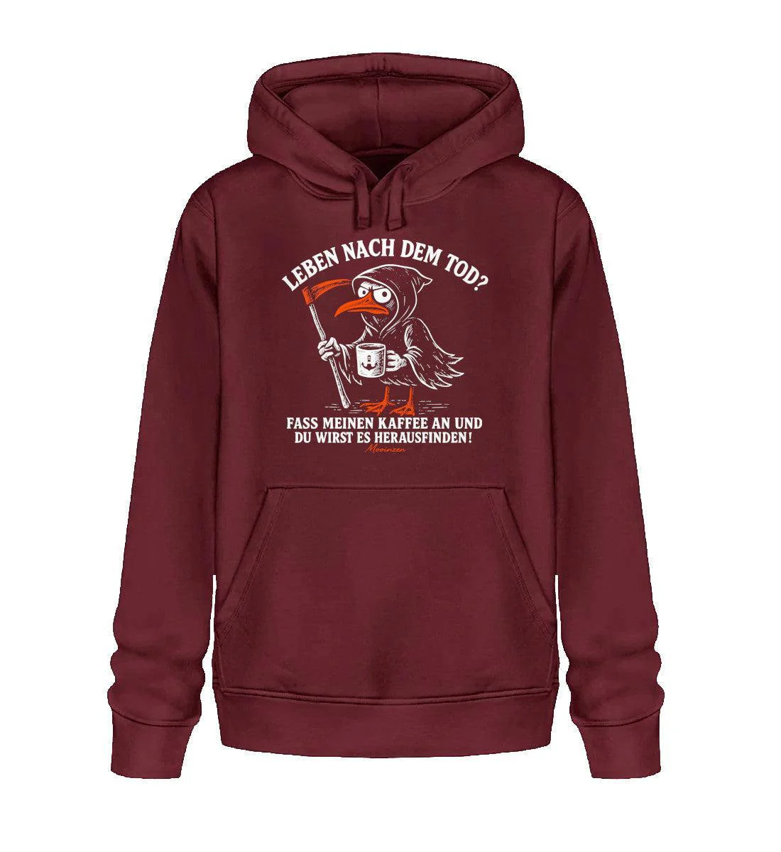 Leben nach dem Tod? Kaffee · Unisex Bio Hoodie - Image 2