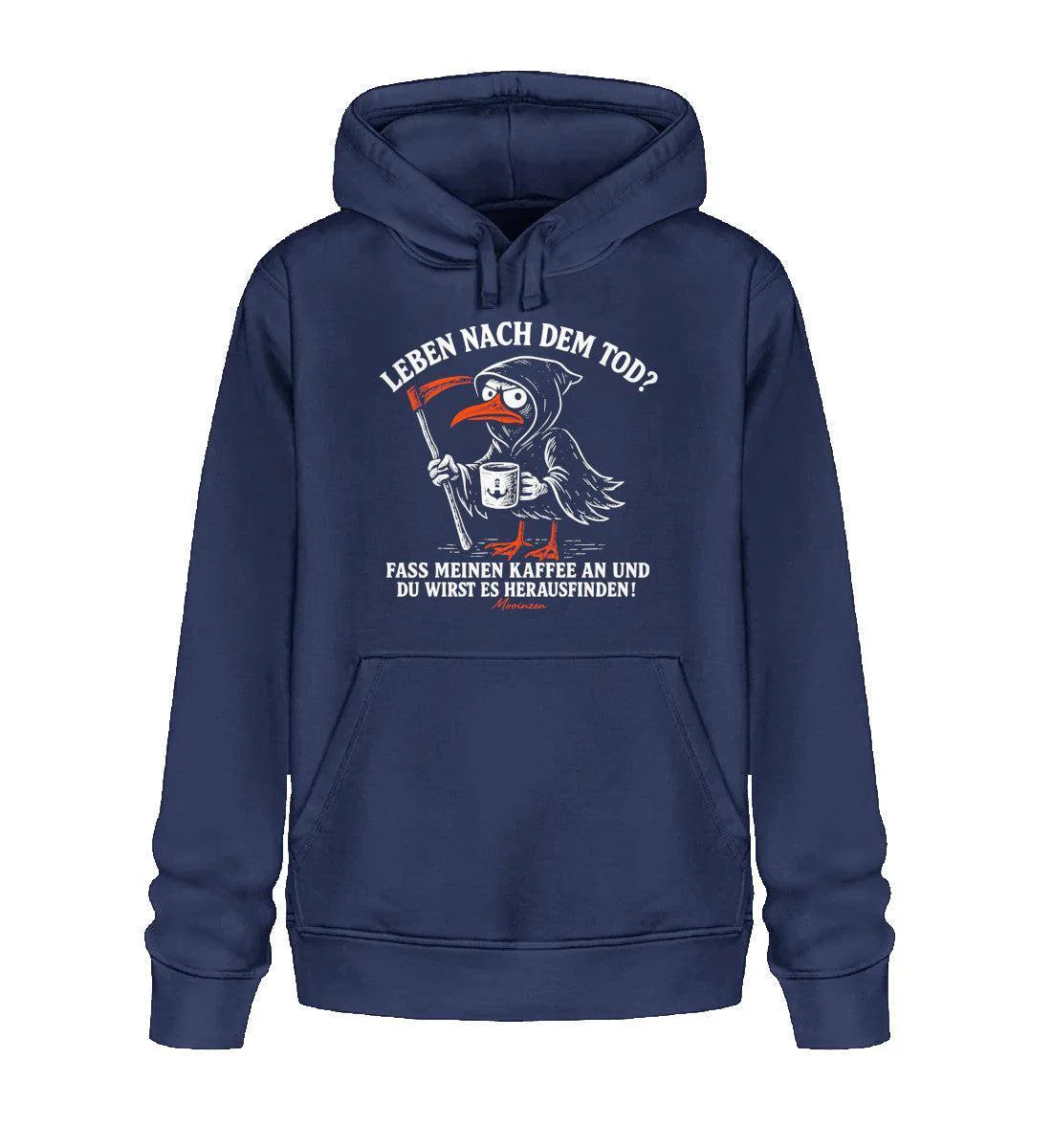 Leben nach dem Tod? Kaffee · Unisex Bio Hoodie - Image 3