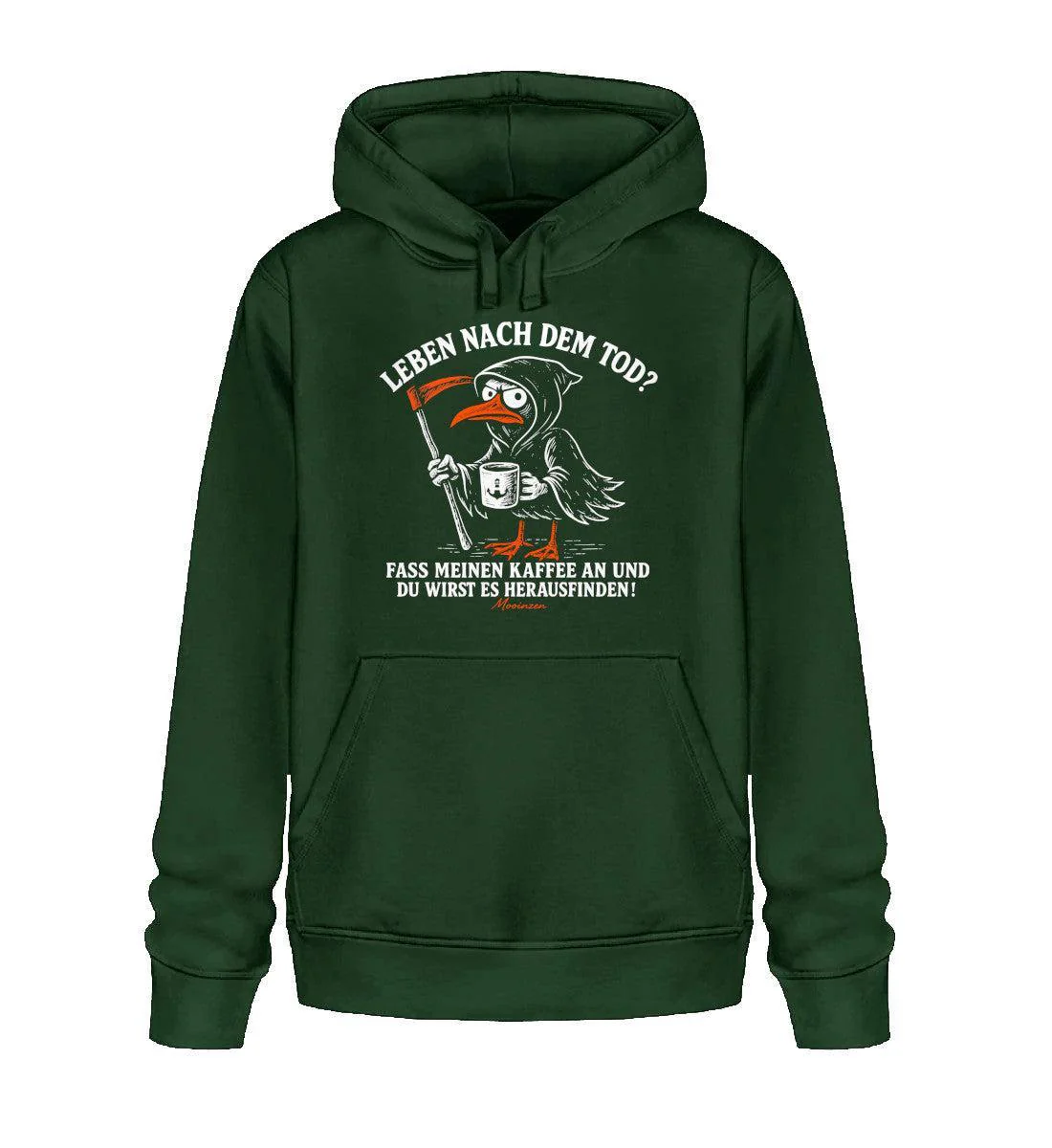 Leben nach dem Tod? Kaffee · Unisex Bio Hoodie - Image 4