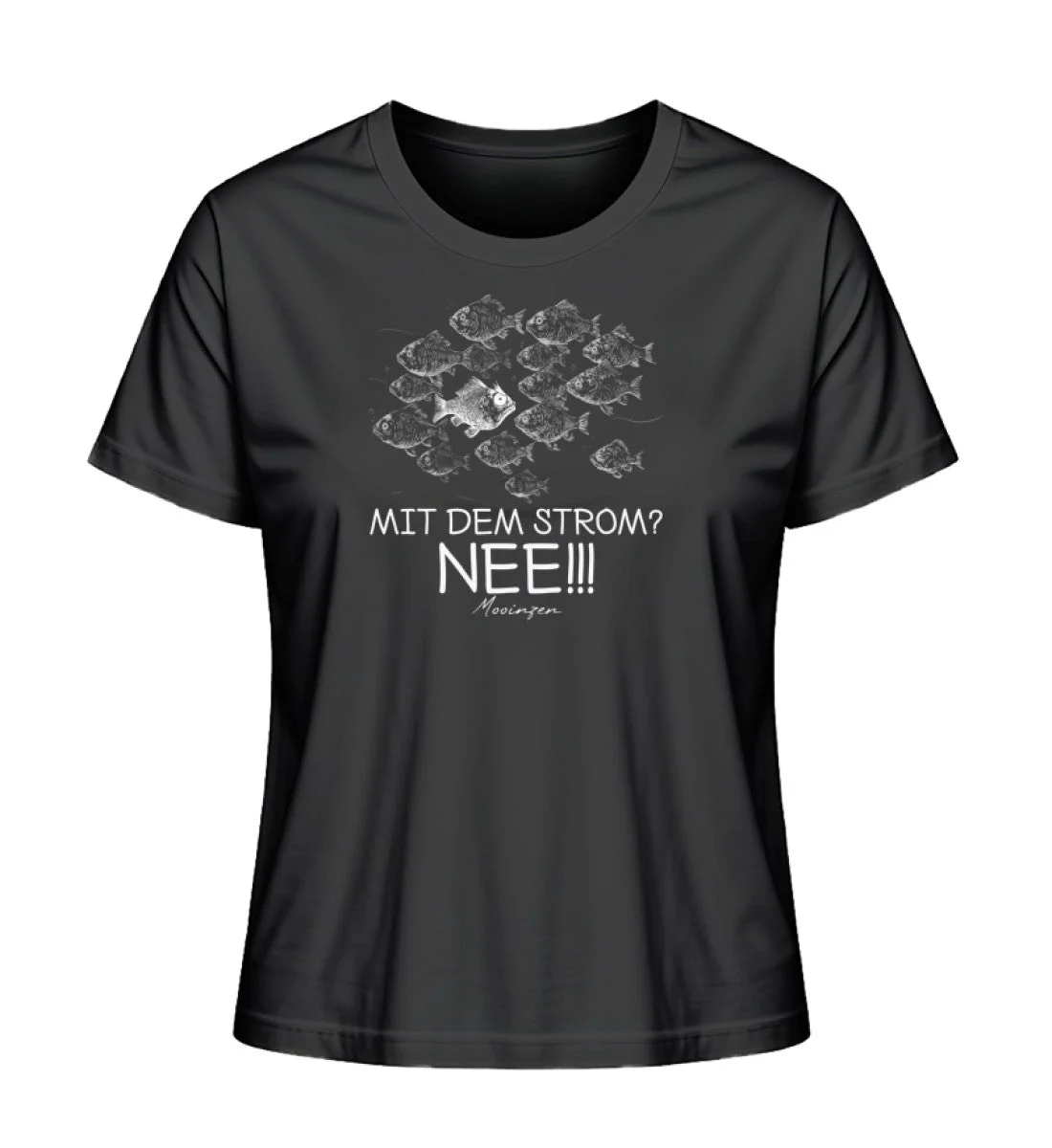 Mit dem Strom? Nee! Fisch · Damen Premium Bio T-Shirt 2.0