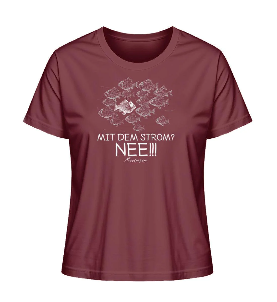 Mit dem Strom? Nee! Fisch · Damen Premium Bio T-Shirt 2.0 - Image 5