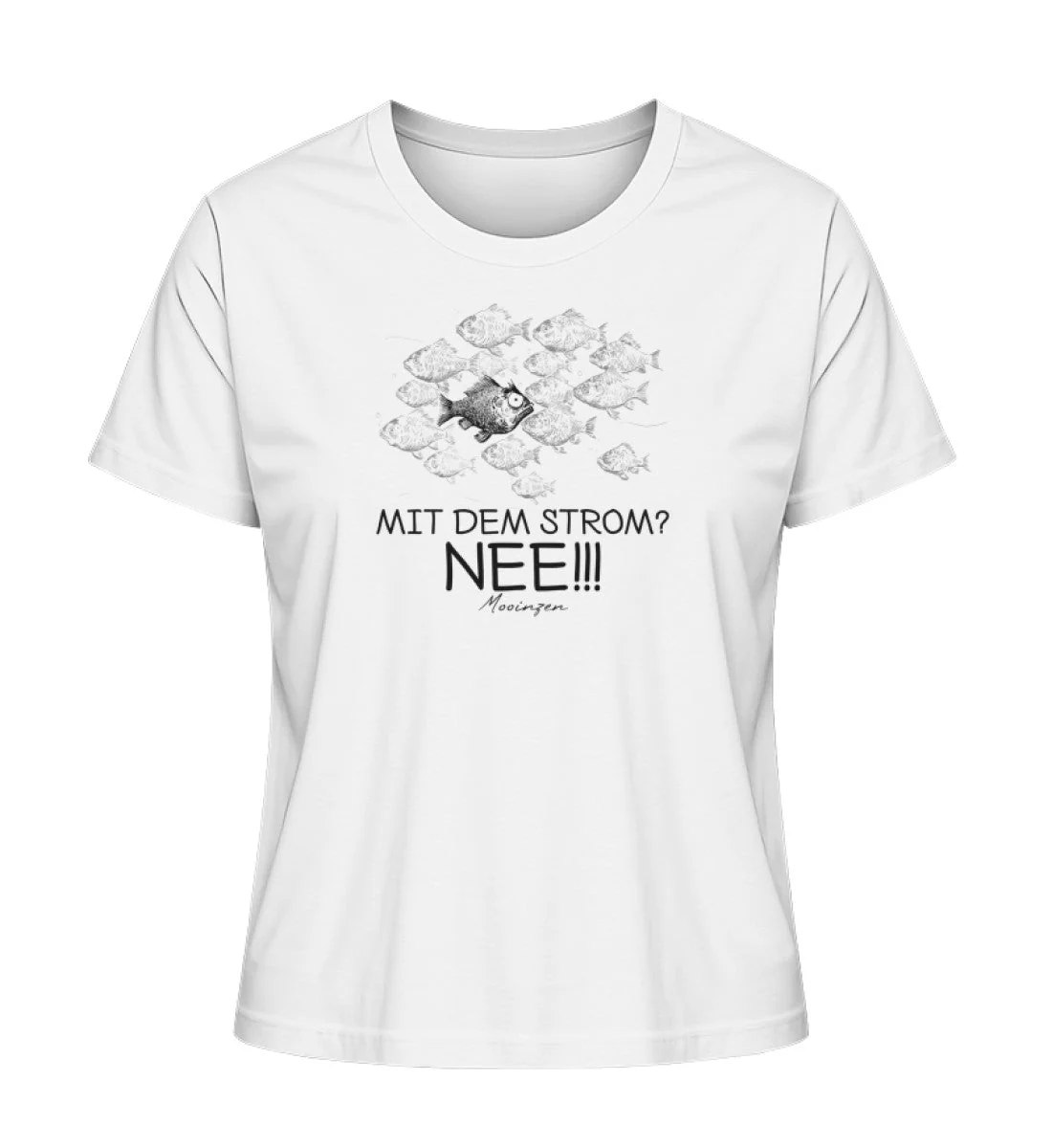Mit dem Strom? Nee! Fisch · Damen Premium Bio T-Shirt 2.0
