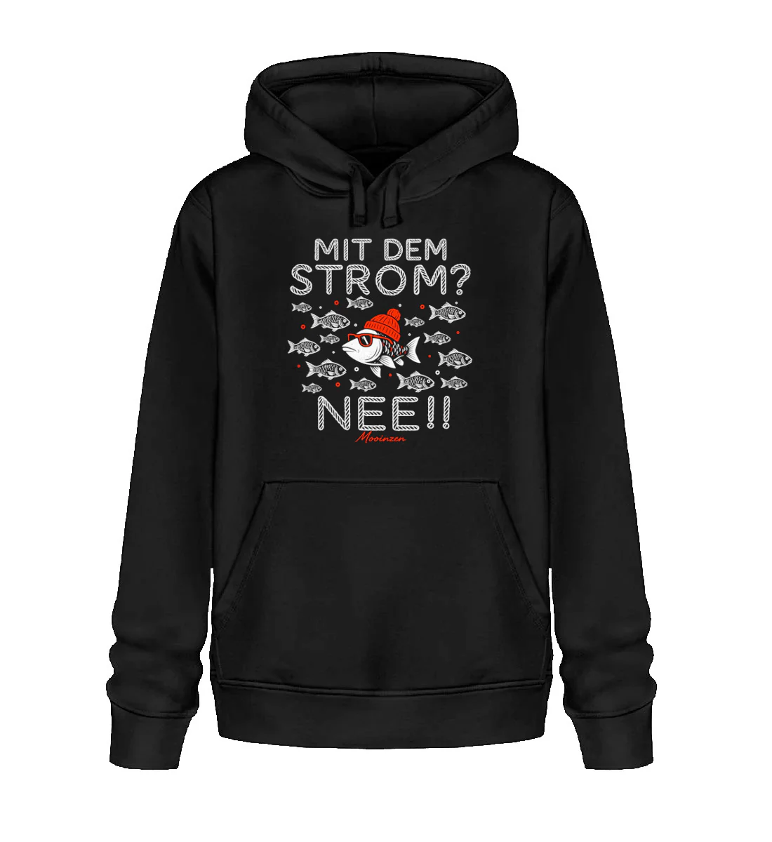 Mit dem Strom? Nee! · Unisex Bio Hoodie