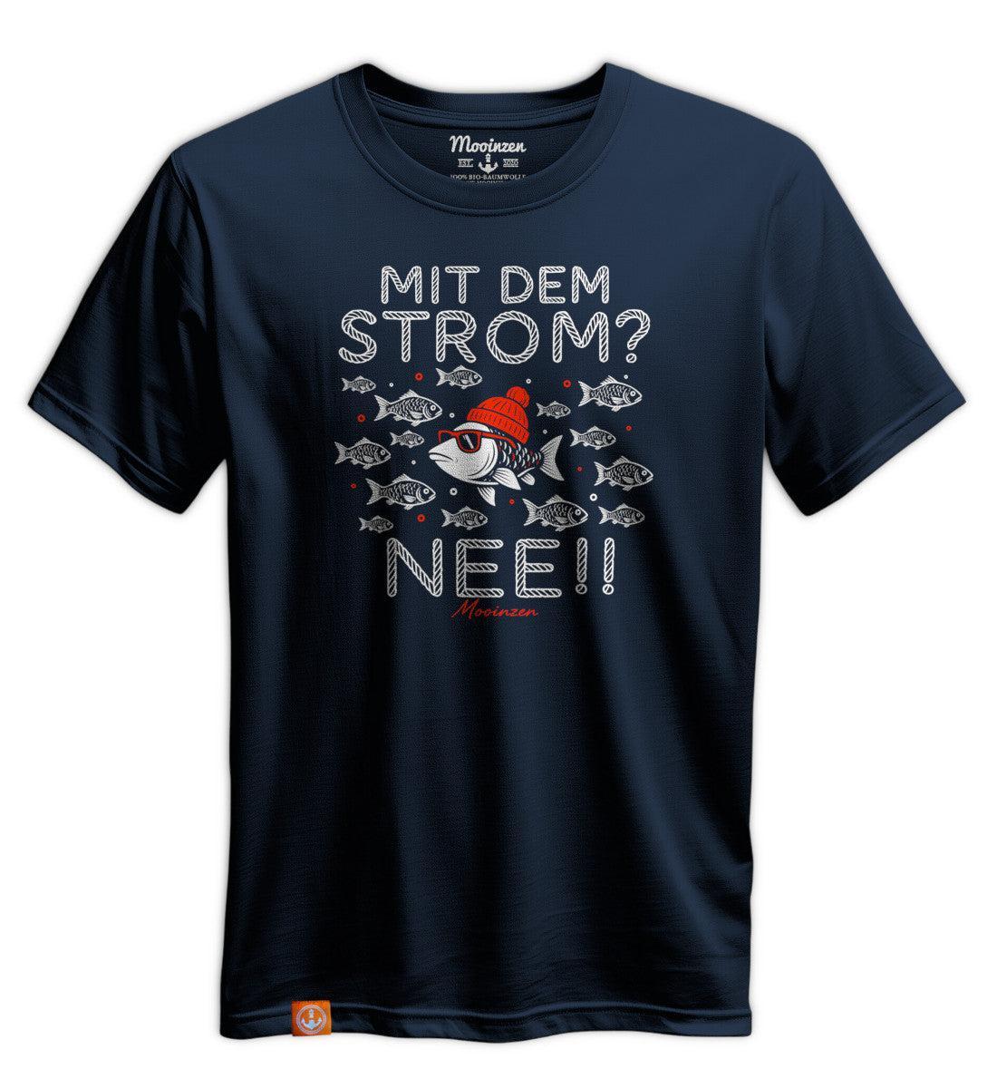Mit Dem Strom? Nee!! · Unisex Premium Bio T-Shirt - Image 2
