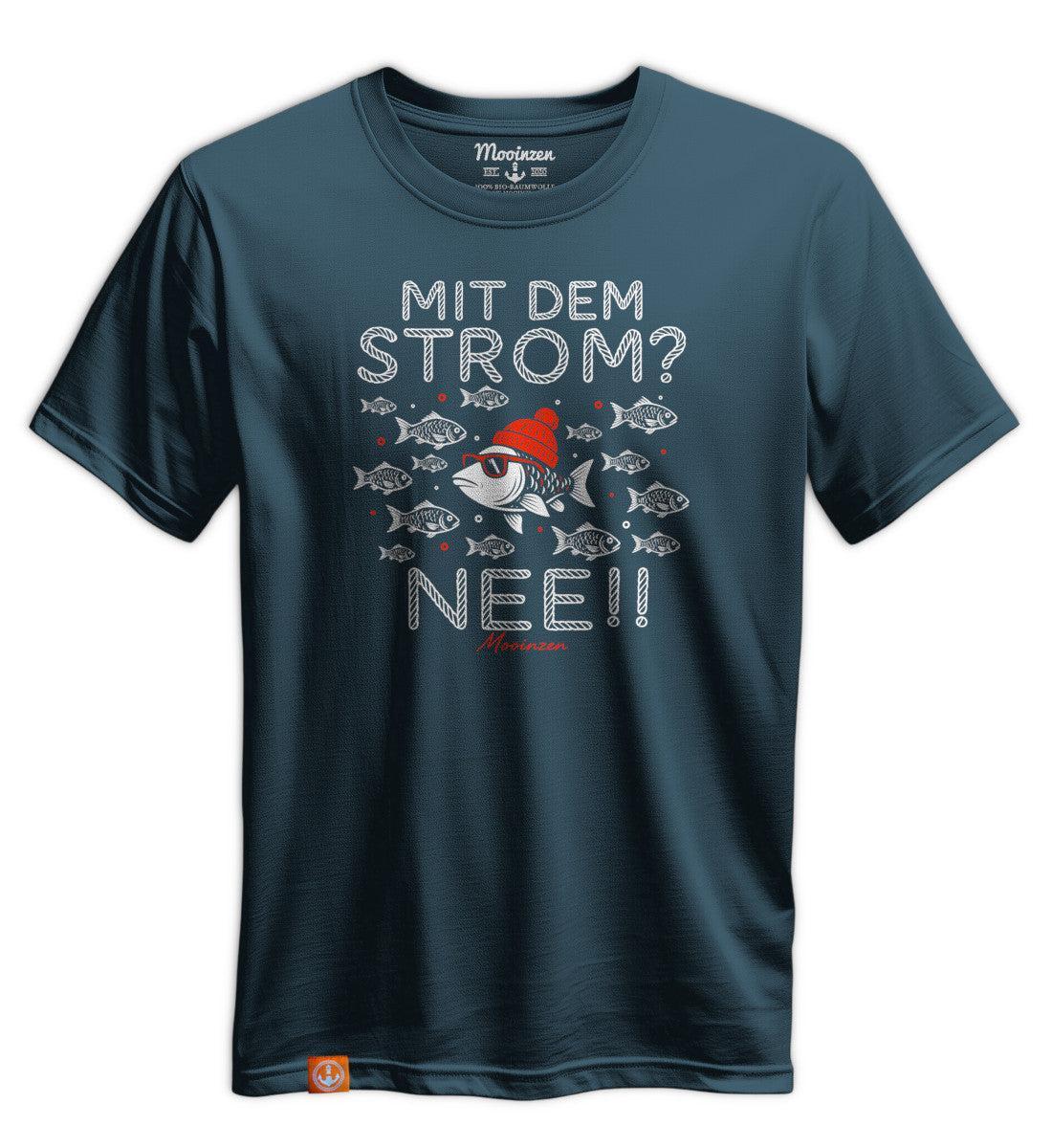 Mit Dem Strom? Nee!! · Unisex Premium Bio T-Shirt - Image 3