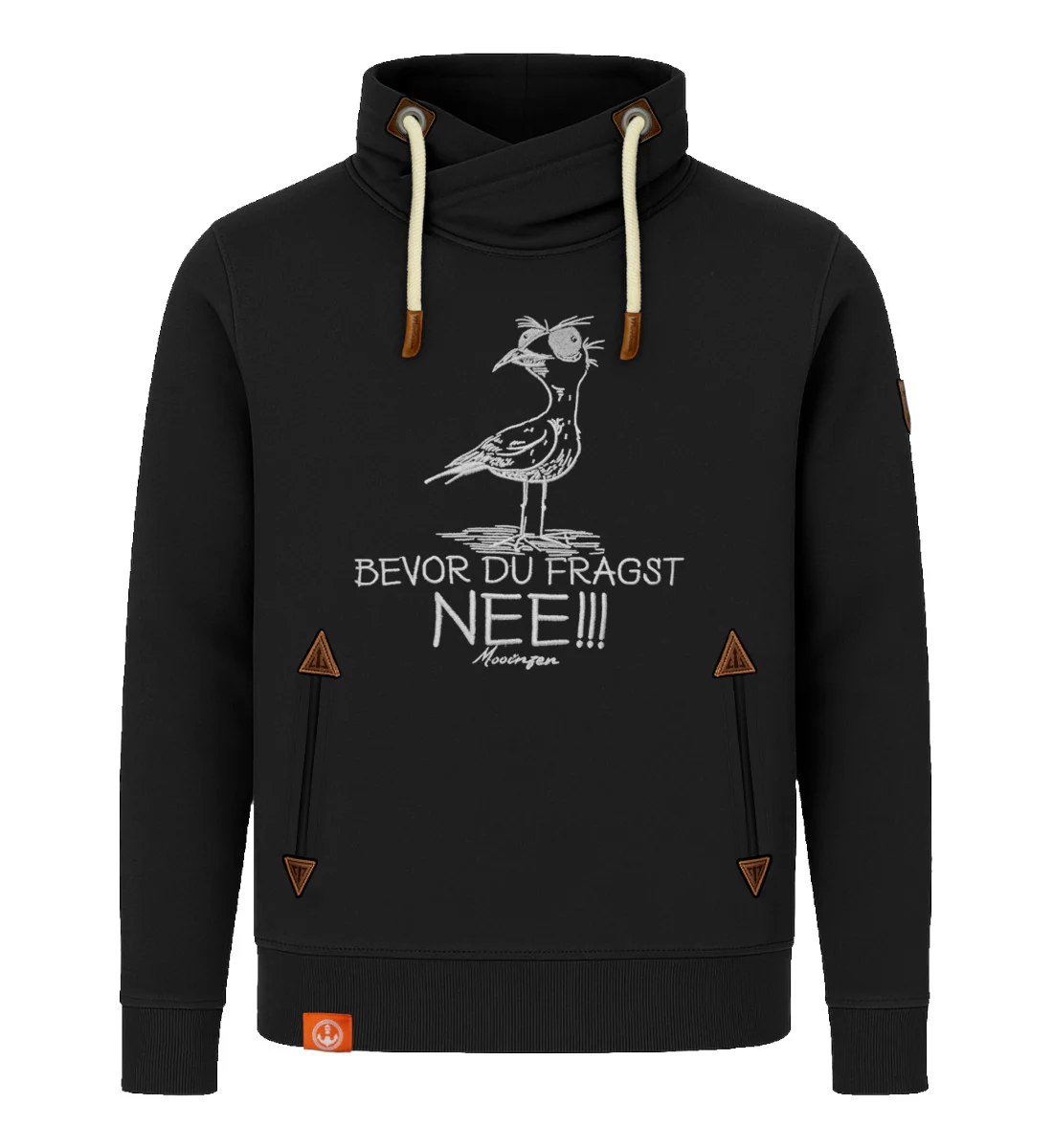 Möwe Nee · Unisex Bio Schalkragen Sweatshirt (ohne Kapuze)
