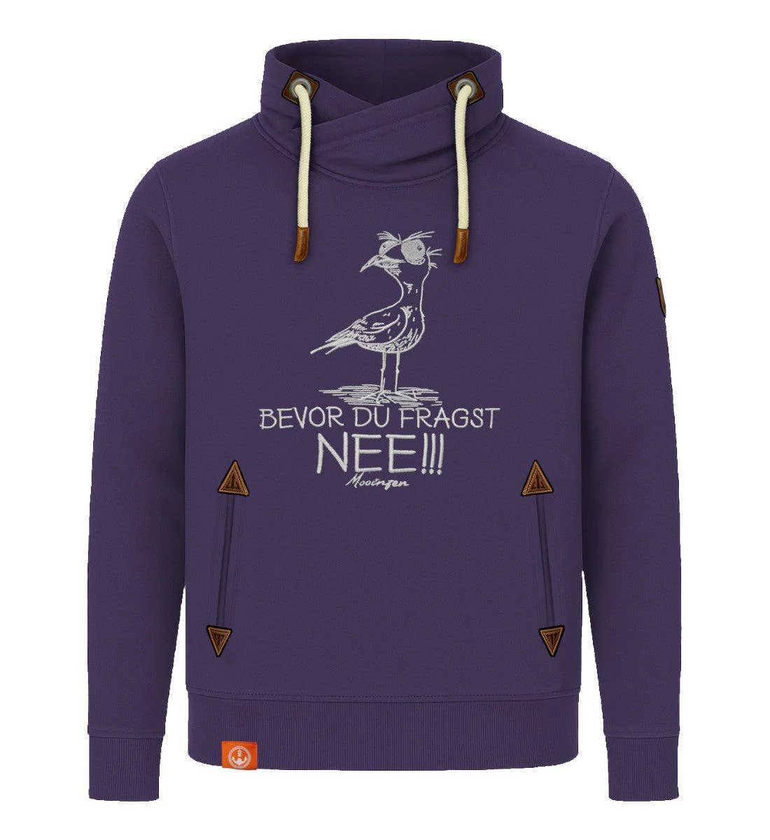 Möwe Nee · Unisex Bio Schalkragen Sweatshirt (ohne Kapuze) - Image 4