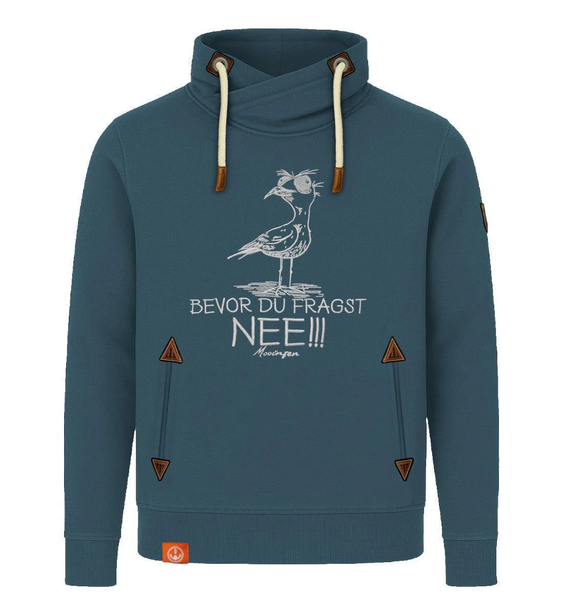 Möwe Nee · Unisex Bio Schalkragen Sweatshirt (ohne Kapuze) - Image 5