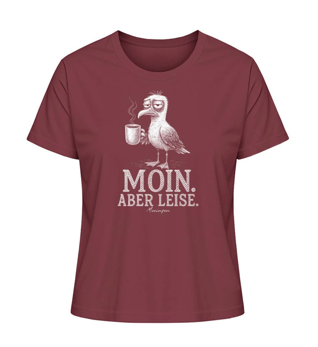 Moin Aber leise · Damen Premium Bio T-Shirt 2.0 - Image 4