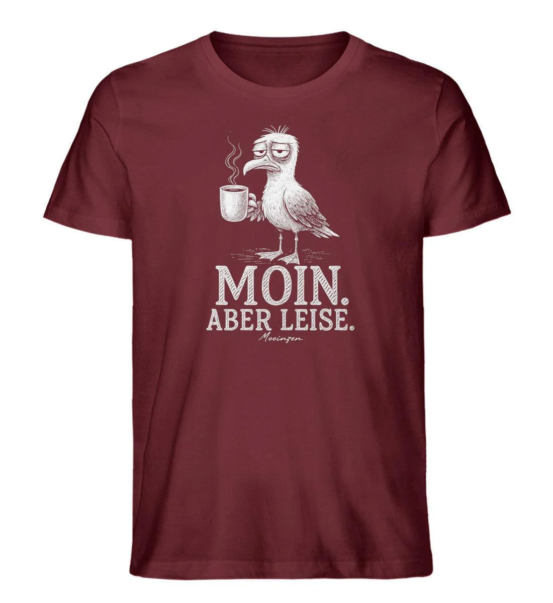 Moin Aber leise · Herren Premium Bio T-Shirt - Image 4