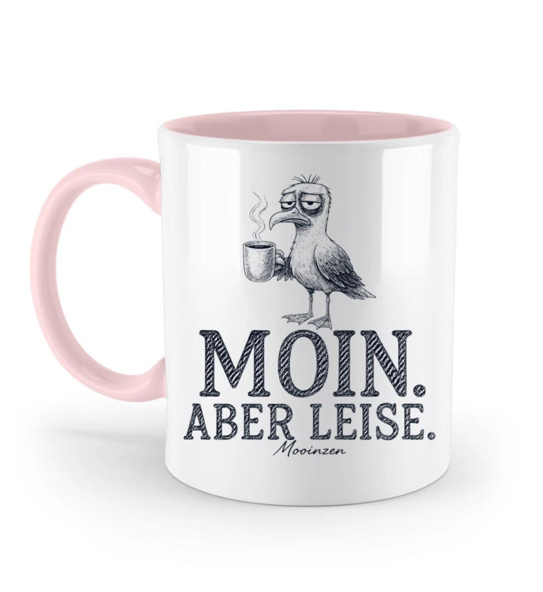 Moin Aber leise · Keramiktasse Zweifarbig - Image 10