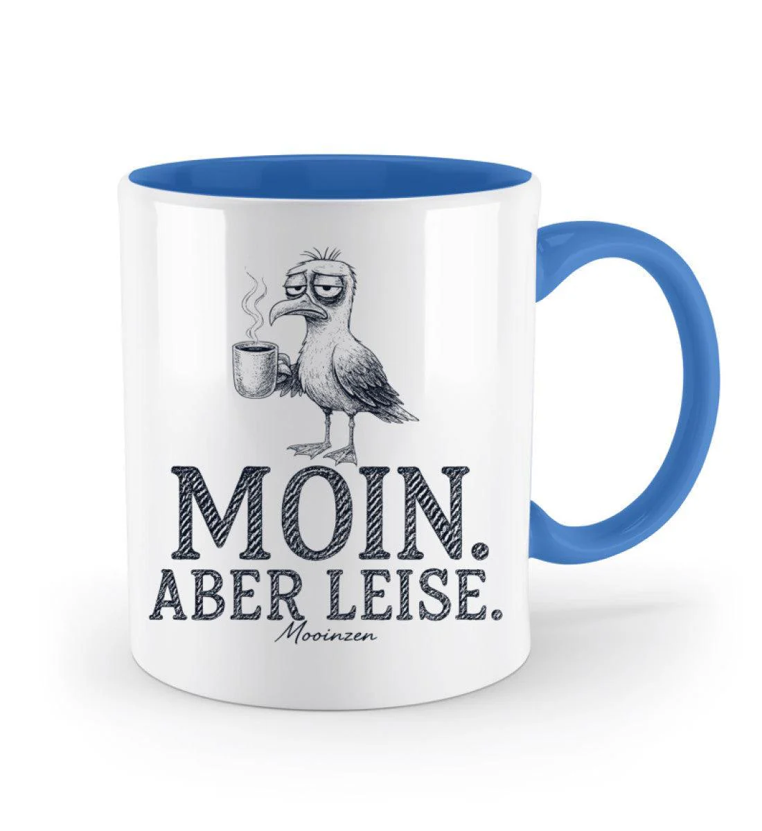 Moin Aber leise · Keramiktasse Zweifarbig - Image 5