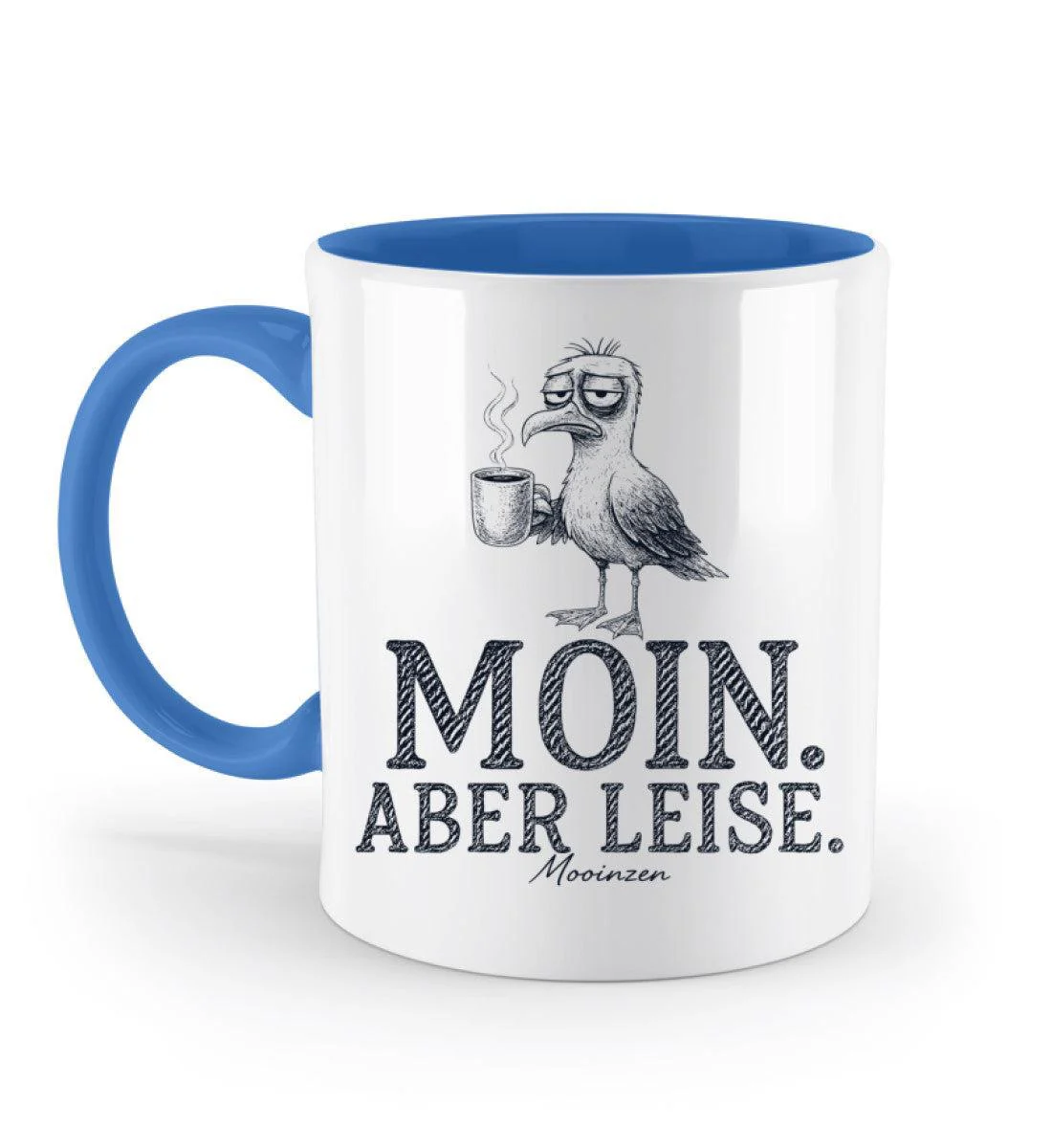 Moin Aber leise · Keramiktasse Zweifarbig - Image 6