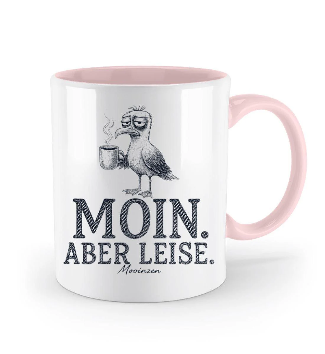 Moin Aber leise · Keramiktasse Zweifarbig - Image 9