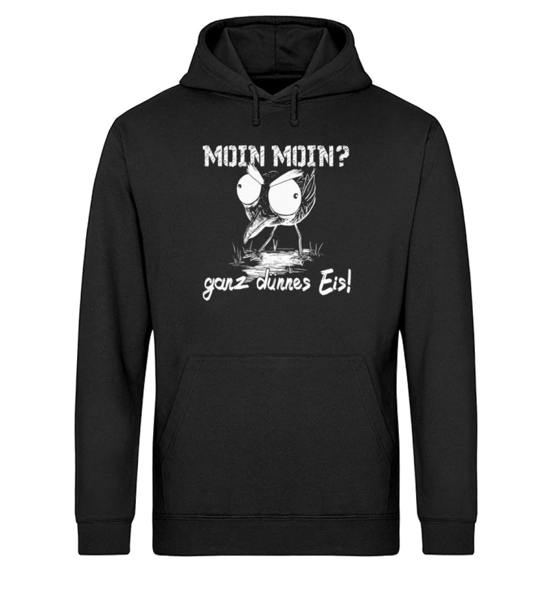Moin Moin ganz dünnes Eis · Unisex Bio Hoodie