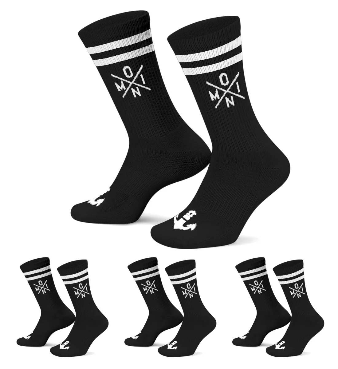 Moin Simple X · 4er-Pack Unisex Crew Socken (4 Paar) - Image 4
