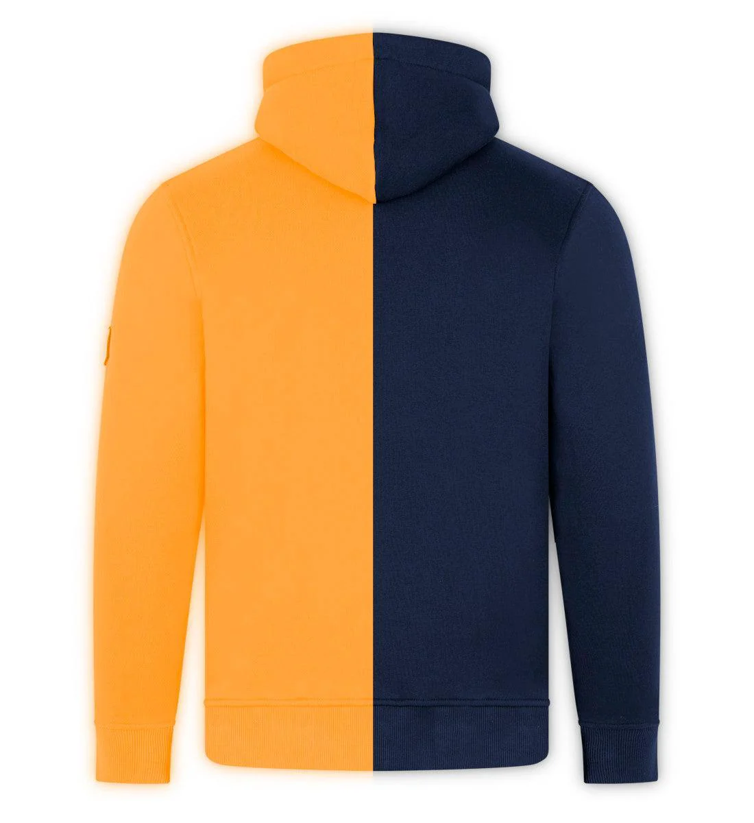 Moin X Blue/Yellow (Stick) · Unisex Bio Schalkragen Hoodie - Image 2
