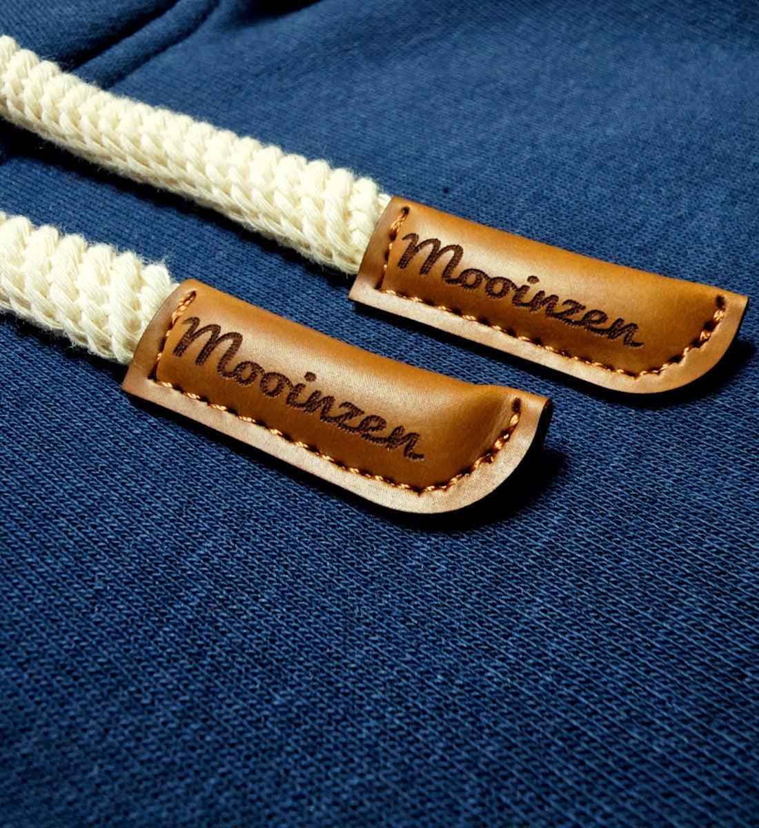 Moin X Schwarz/Orange (Stick) · Unisex Bio Schalkragen Hoodie - Image 8