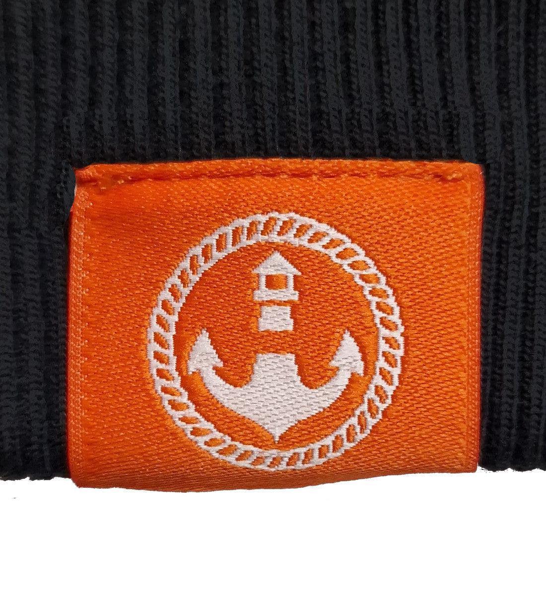 Mooinzen Logo Schwarz/Orange · Unisex Bio Schalkragen Hoodie - Image 6