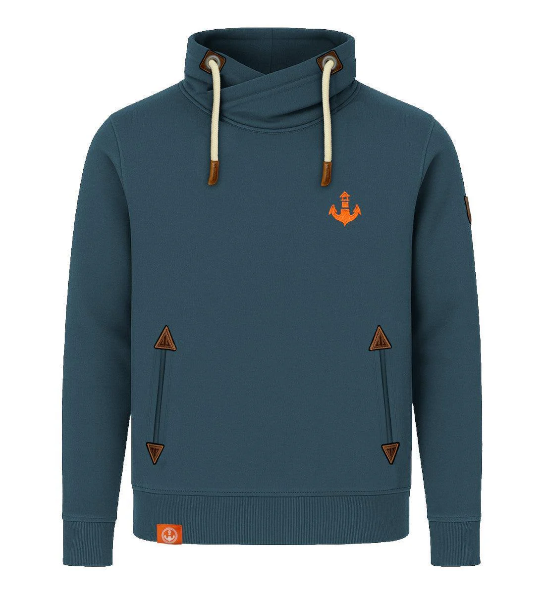 Mooinzen Logo · Unisex Bio Schalkragen Sweatshirt (ohne Kapuze) - Image 3