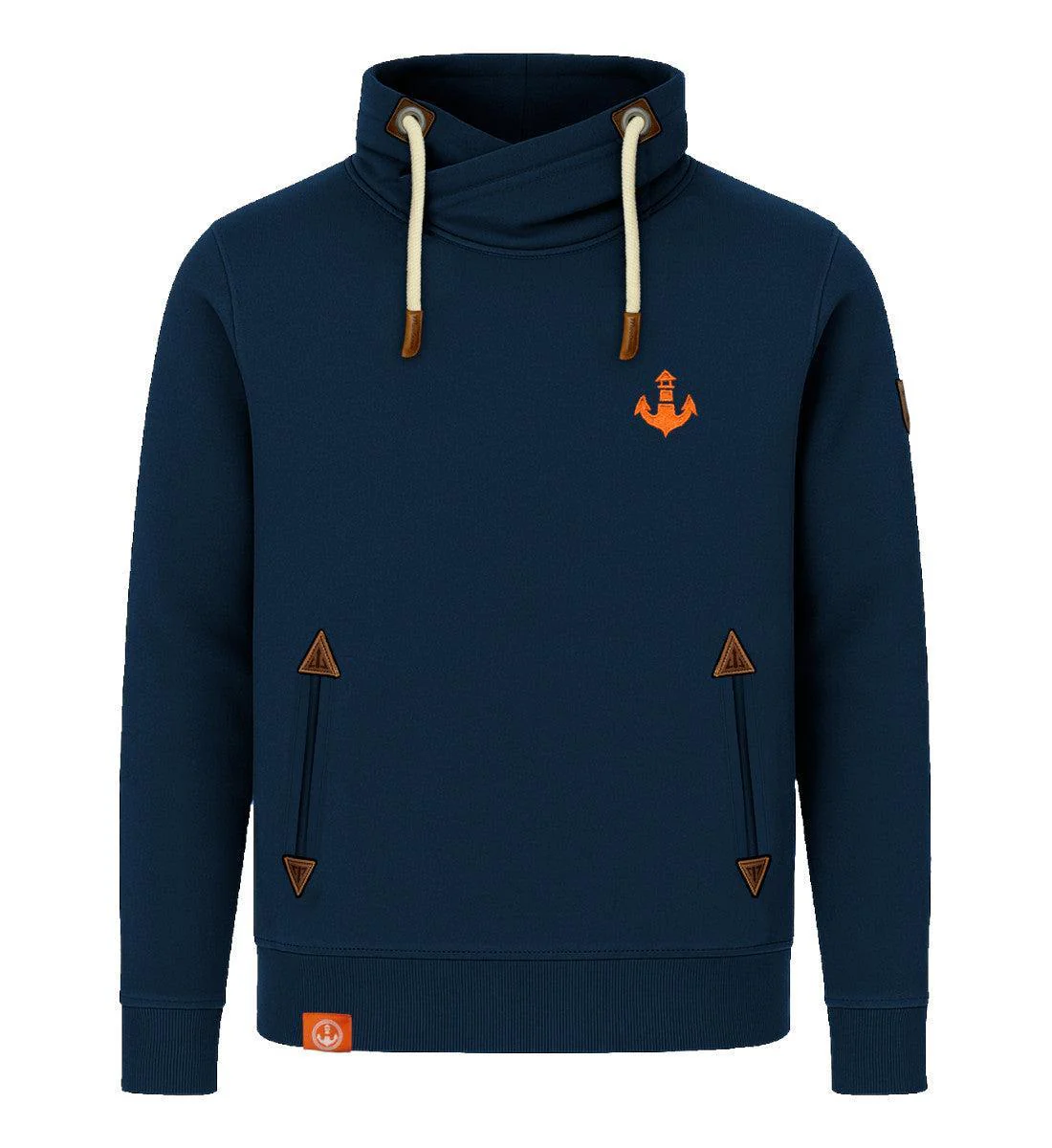 Mooinzen Logo · Unisex Bio Schalkragen Sweatshirt (ohne Kapuze) - Image 4