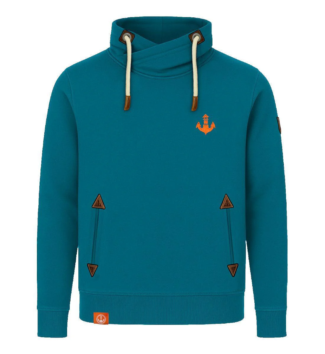 Mooinzen Logo · Unisex Bio Schalkragen Sweatshirt (ohne Kapuze) - Image 5