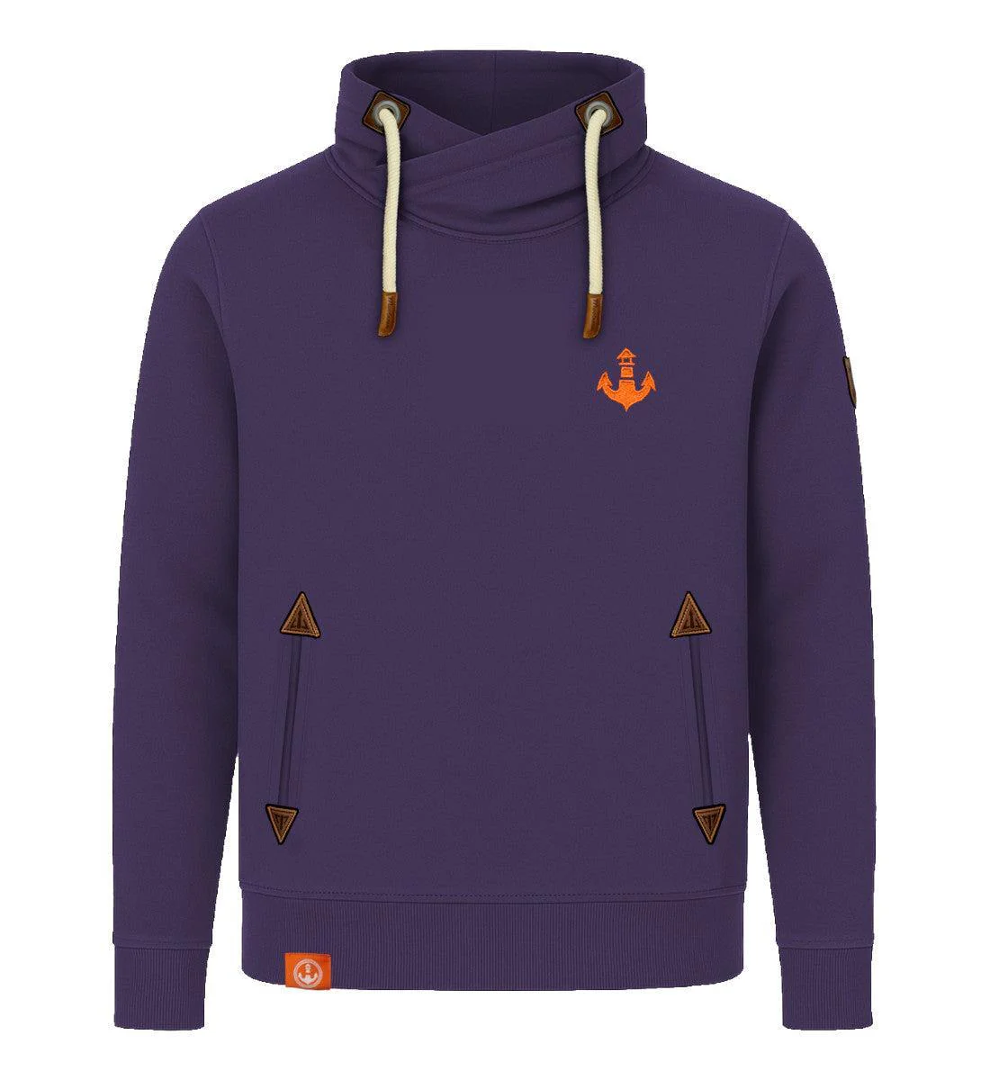Mooinzen Logo · Unisex Bio Schalkragen Sweatshirt (ohne Kapuze) - Image 6