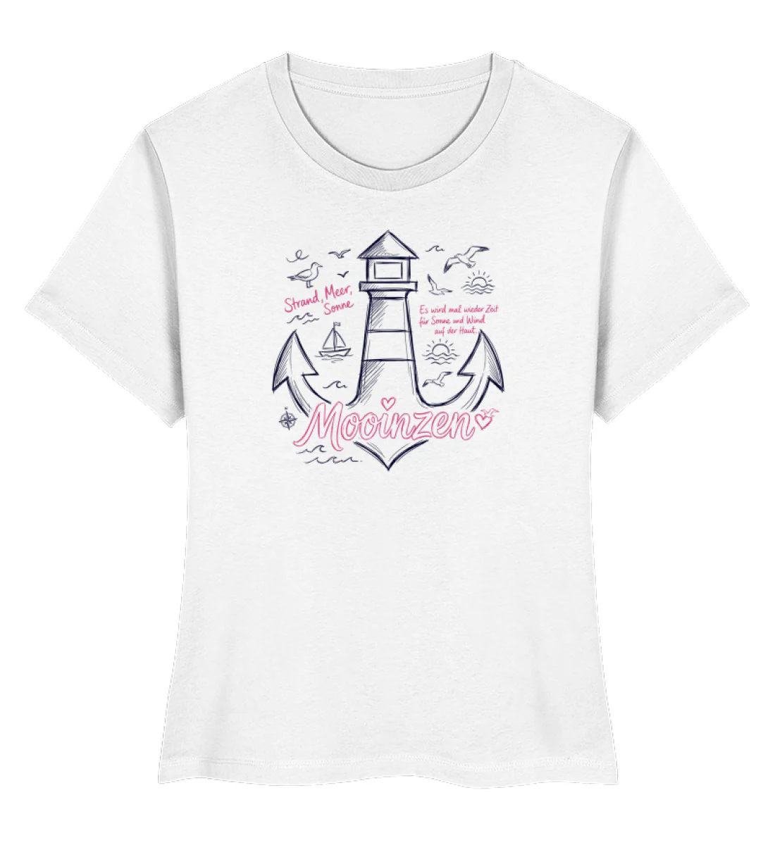 Mooinzen Strand Meer Sonne · Damen Premium Bio T-Shirt 2.0