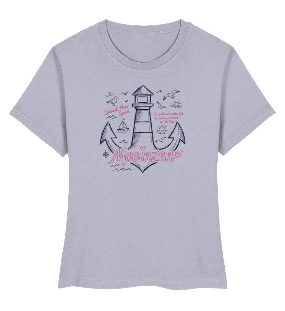 Mooinzen Strand Meer Sonne · Damen Premium Bio T-Shirt 2.0 - Image 3