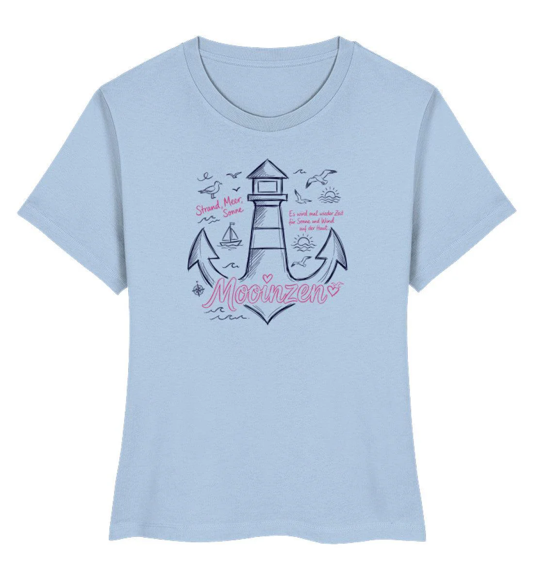 Mooinzen Strand Meer Sonne · Damen Premium Bio T-Shirt 2.0 - Image 4