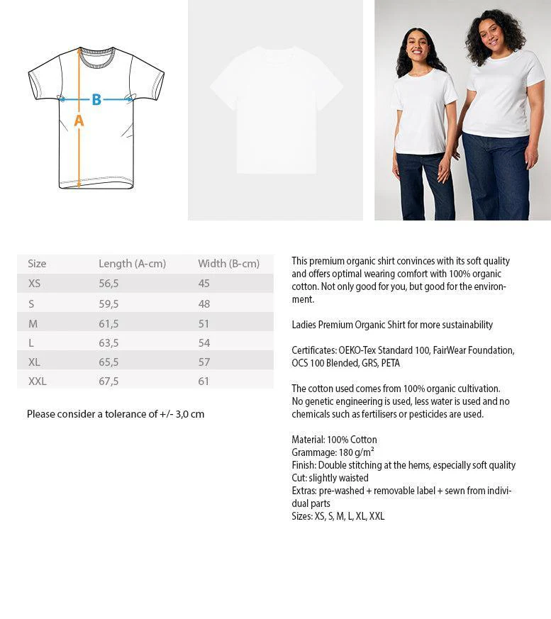 Mooinzen Strand Meer Sonne · Damen Premium Bio T-Shirt 2.0 - Image 5
