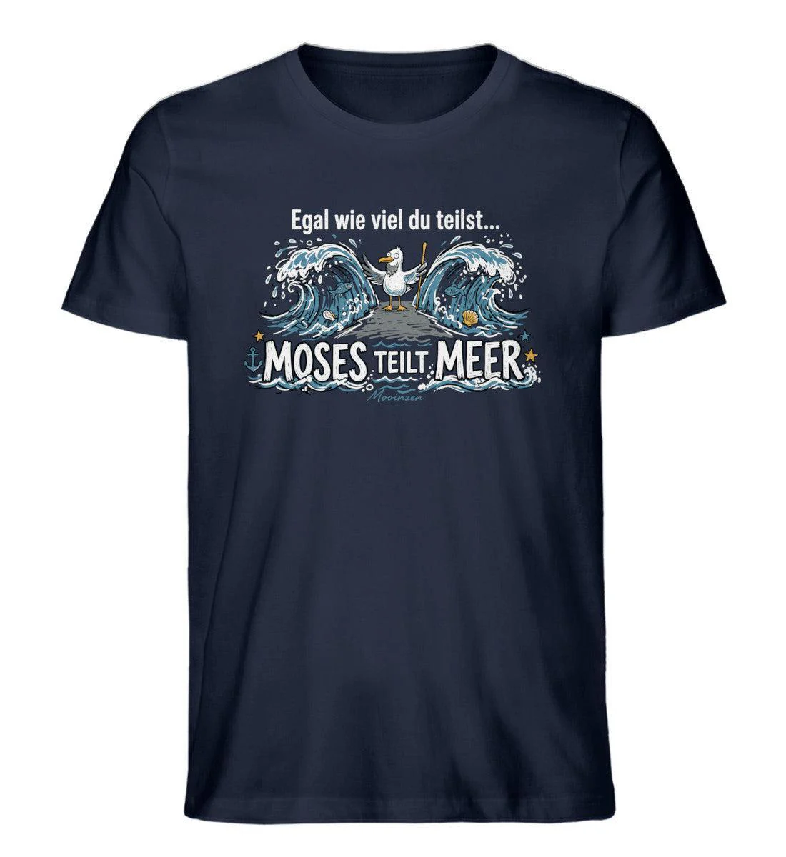 Moses teilt Meer · Herren Premium Bio T-Shirt - Image 2