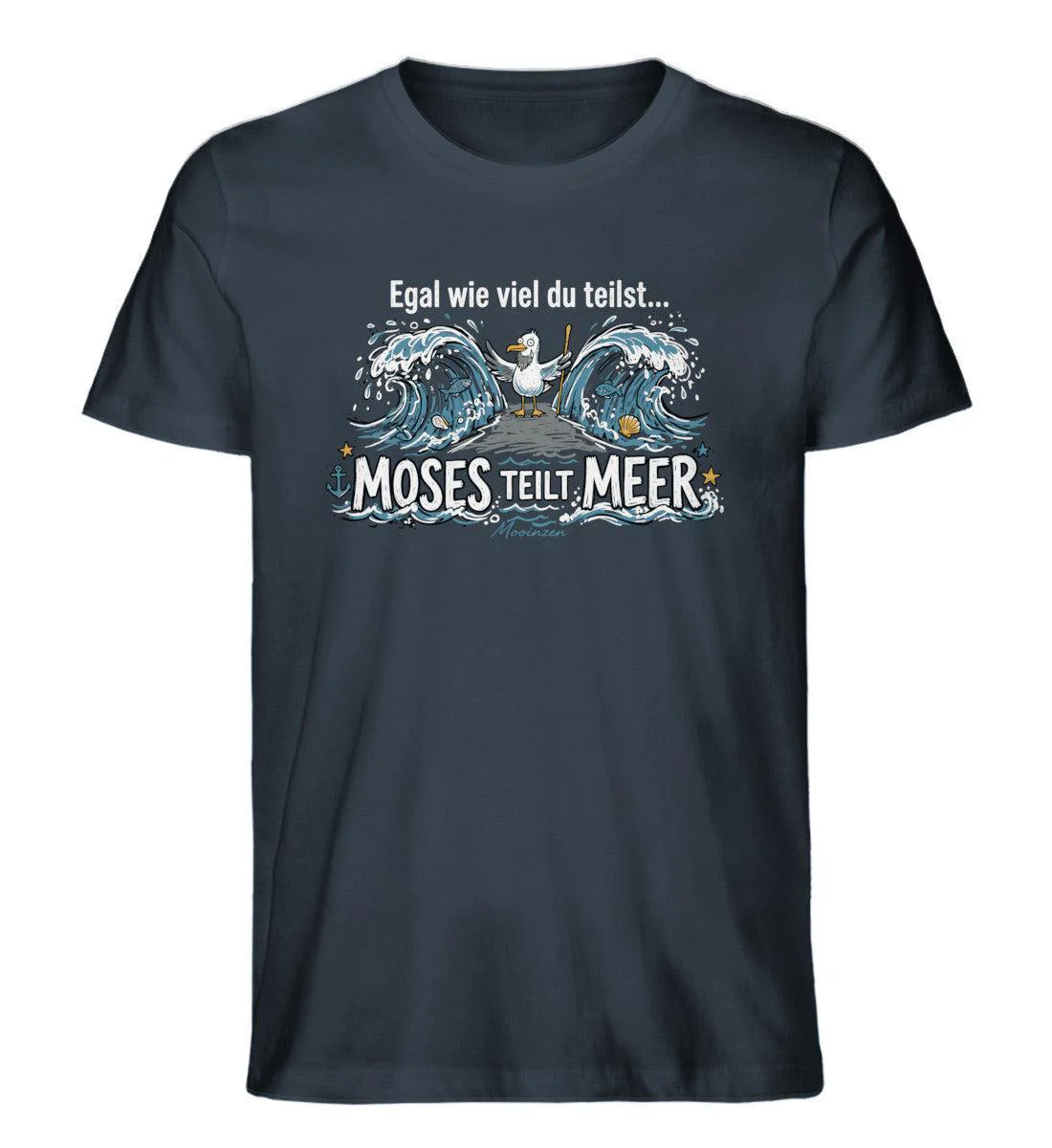 Moses teilt Meer · Herren Premium Bio T-Shirt - Image 5
