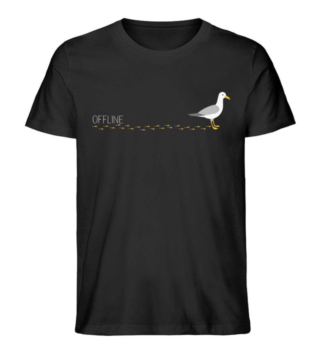 Möwe Footprints · Herren Premium Bio T-Shirt