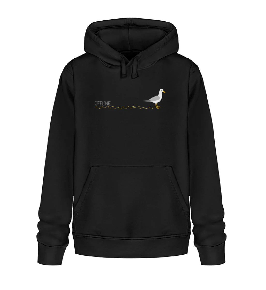 Möwe Footprints2 · Unisex Bio Hoodie
