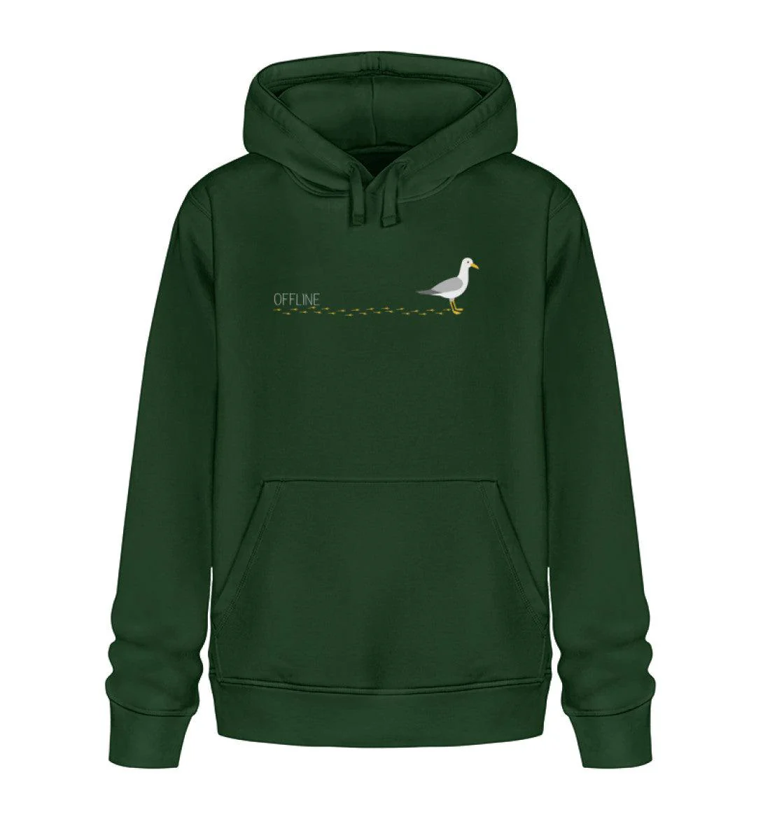 Möwe Footprints2 · Unisex Bio Hoodie - Image 4