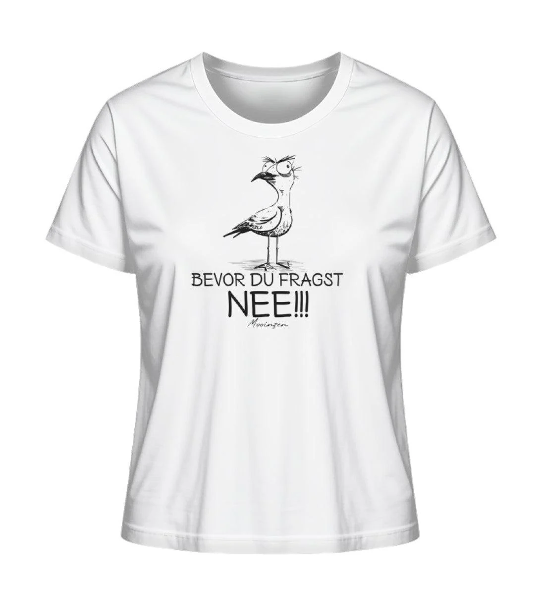 Möwe Nee Black · Damen Premium Bio T-Shirt 2.0