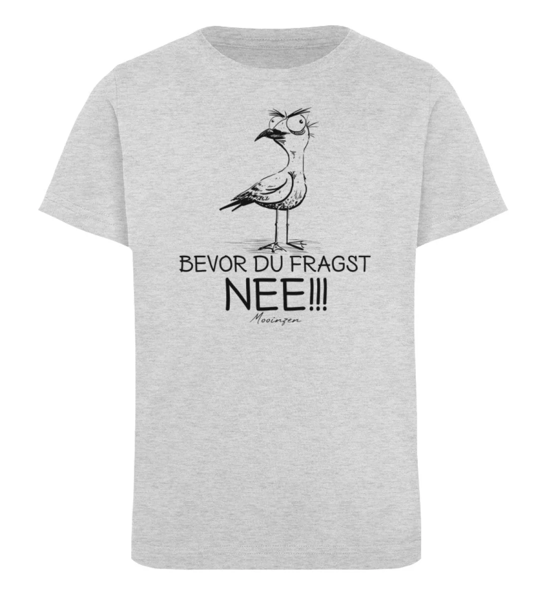 Möwe Nee Black · Kinder Premium Bio T-Shirt - Image 2
