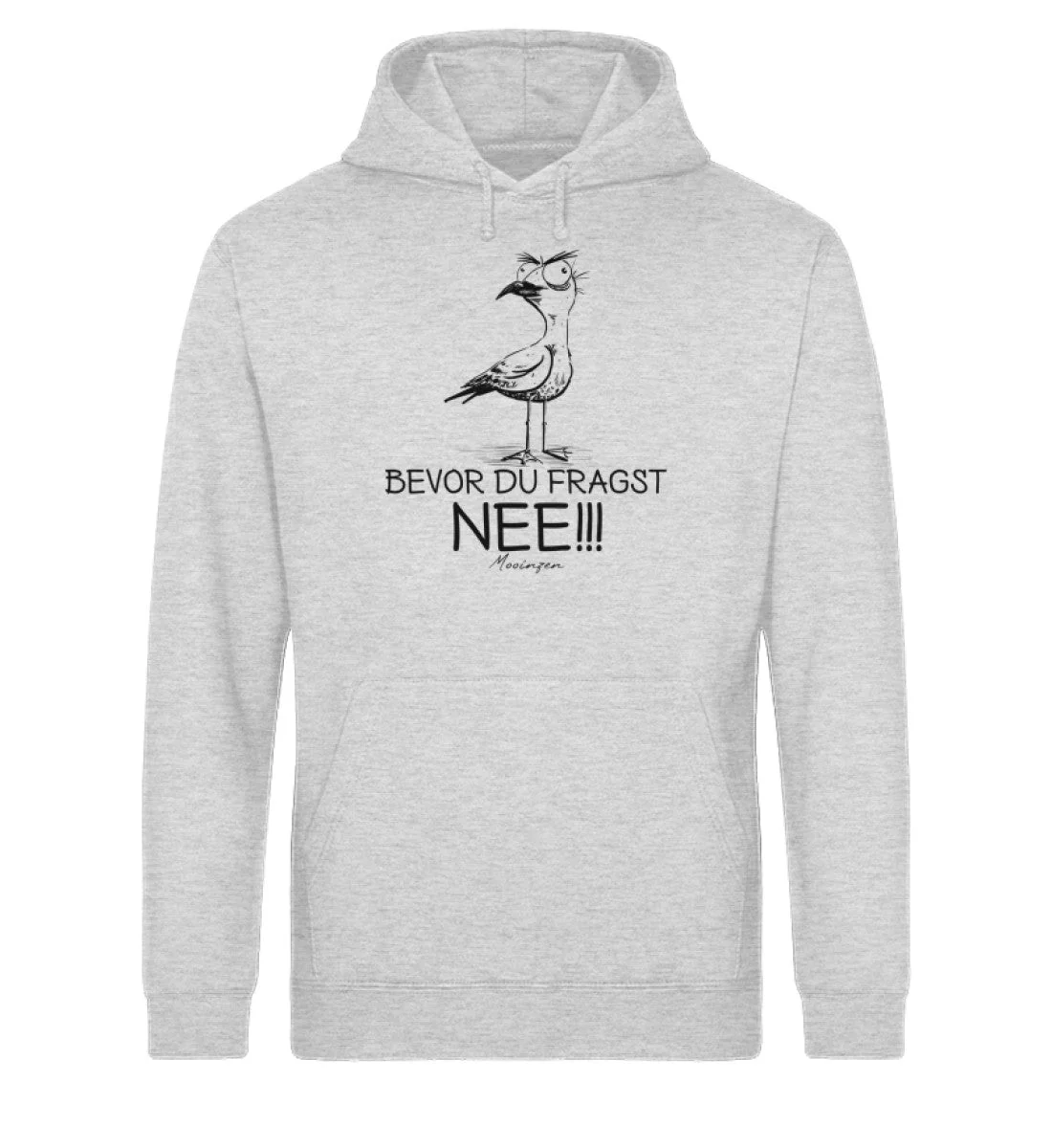 Möwe Nee Black · Unisex Bio Hoodie - Image 2
