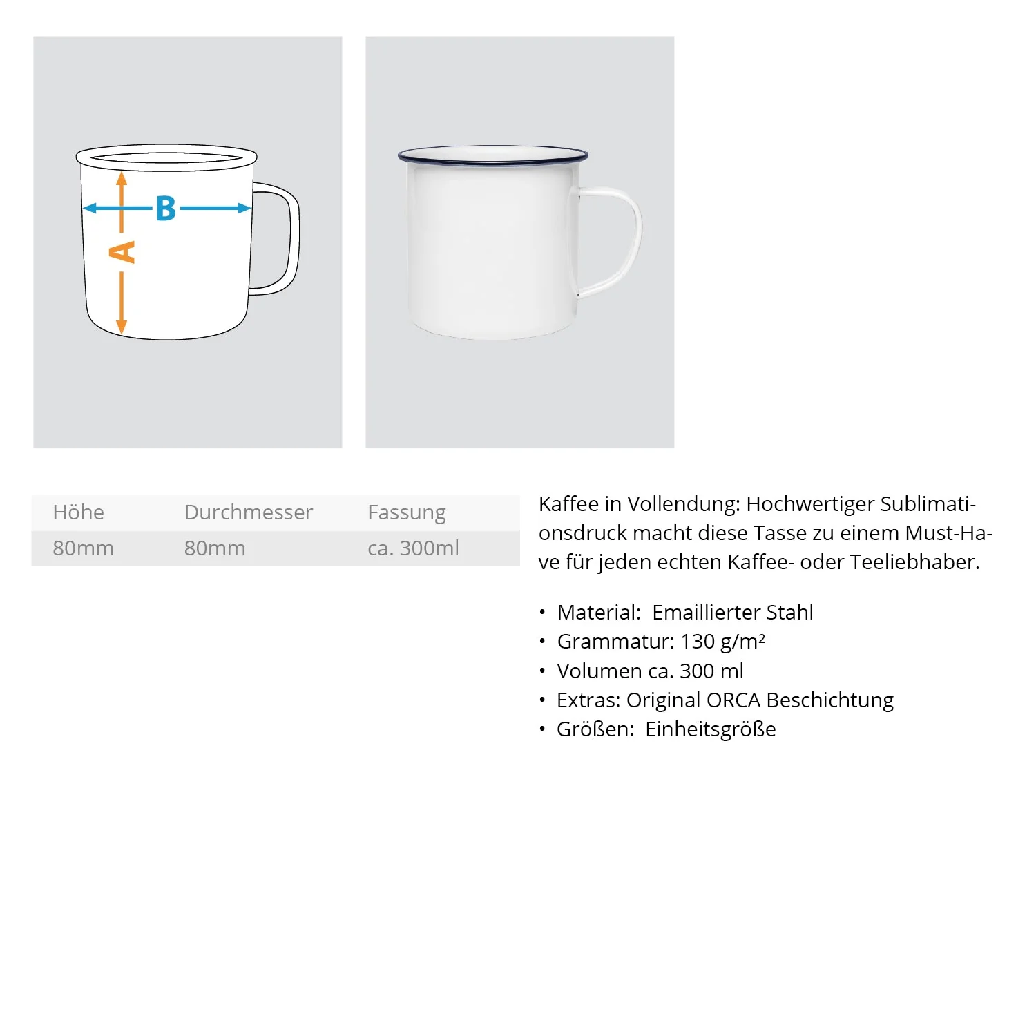 Möwe Nee Blau - Emaille Tasse - Image 3