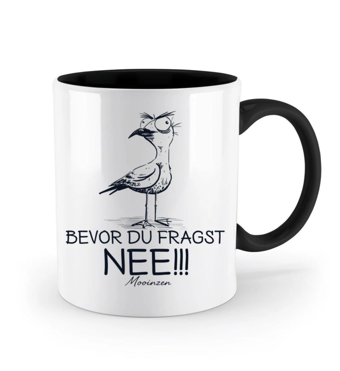Möwe Nee · Keramiktasse Zweifarbig